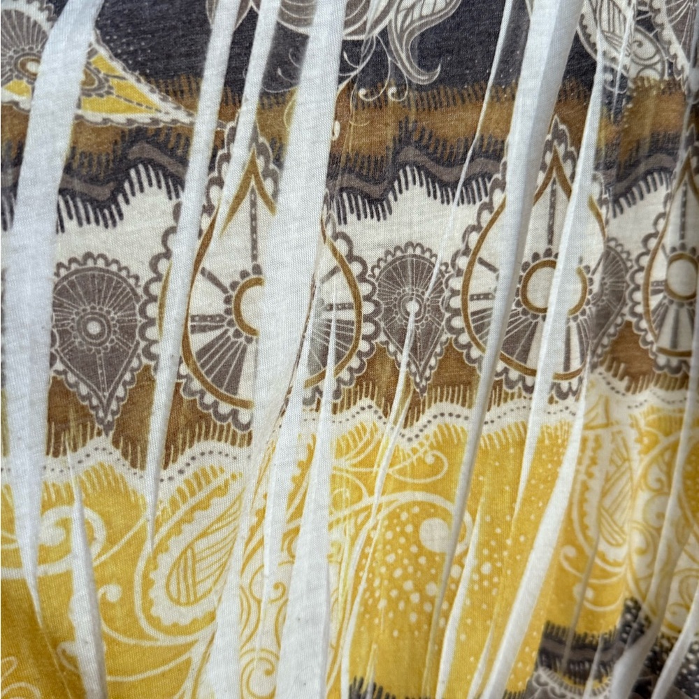 Yellow Patterned Blousy Top - image 3